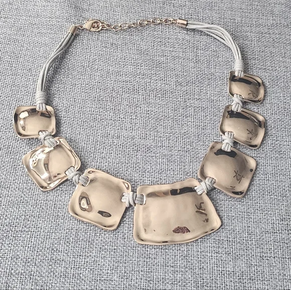 Elegant Gold and Silver Necklace 18 Inch With 2 Inch Extender - Picture 3 of 5